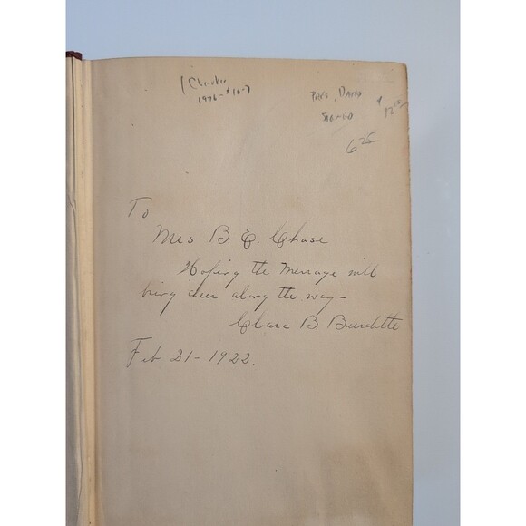 Robert J. Burdette – His Message (1922) – 1st Edition Signed - Picture 5 of 9